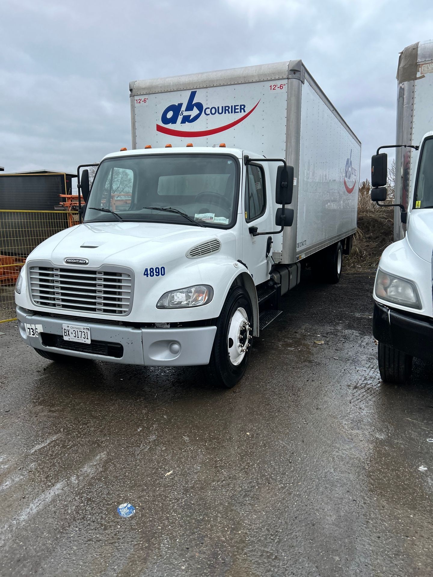 Mobile truck wash.