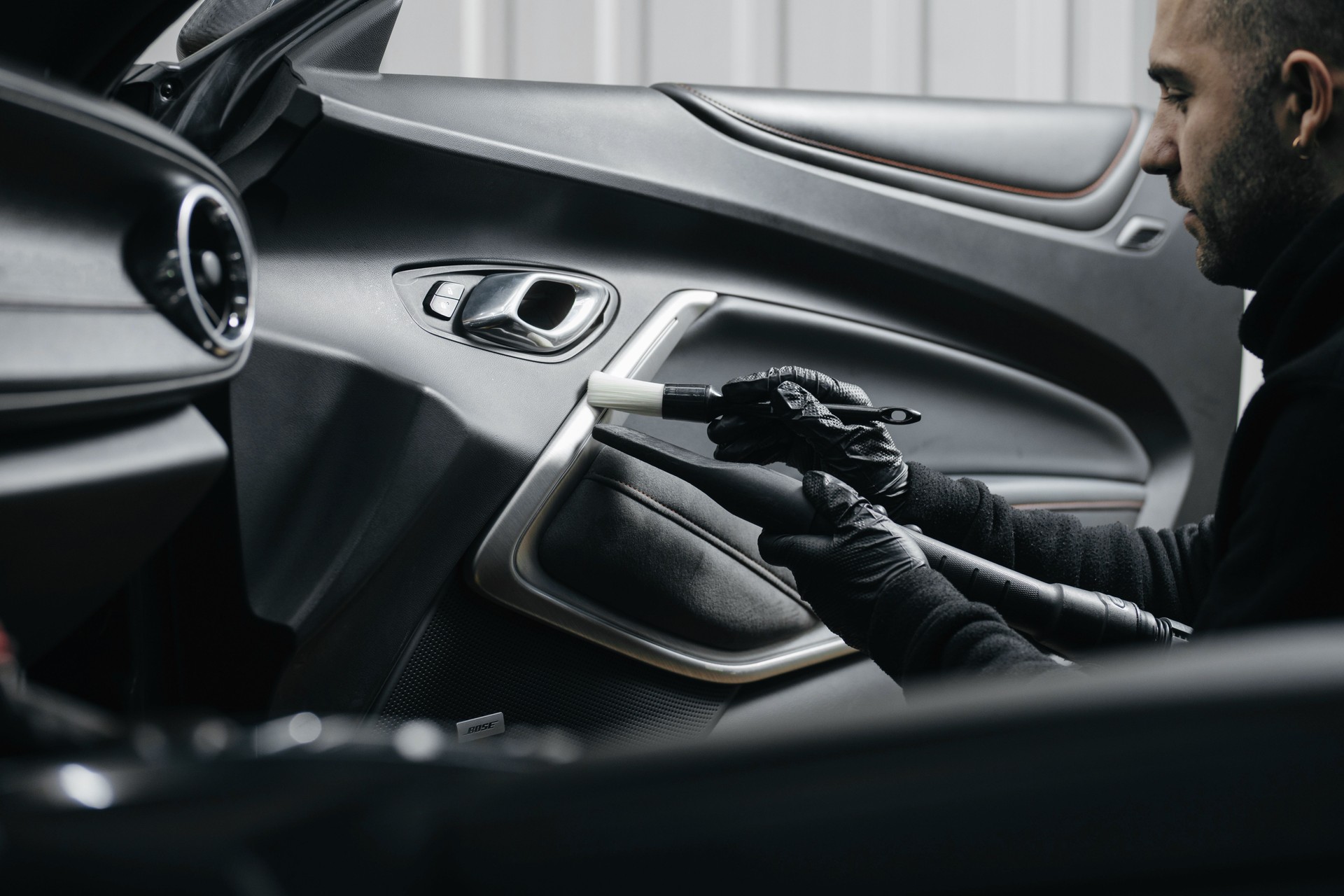 Car interior cleaning. Car detailing